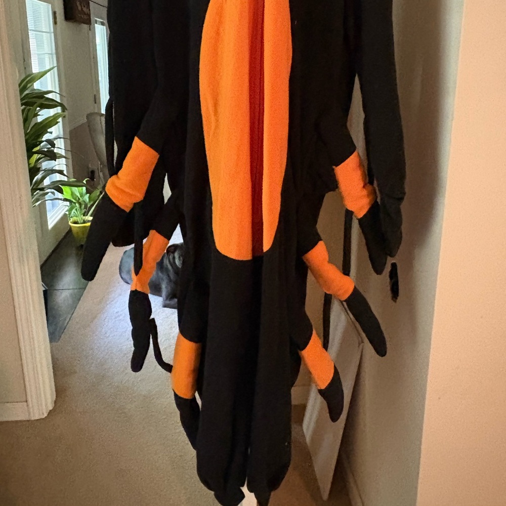 Kids Black and Orange Spider Costume